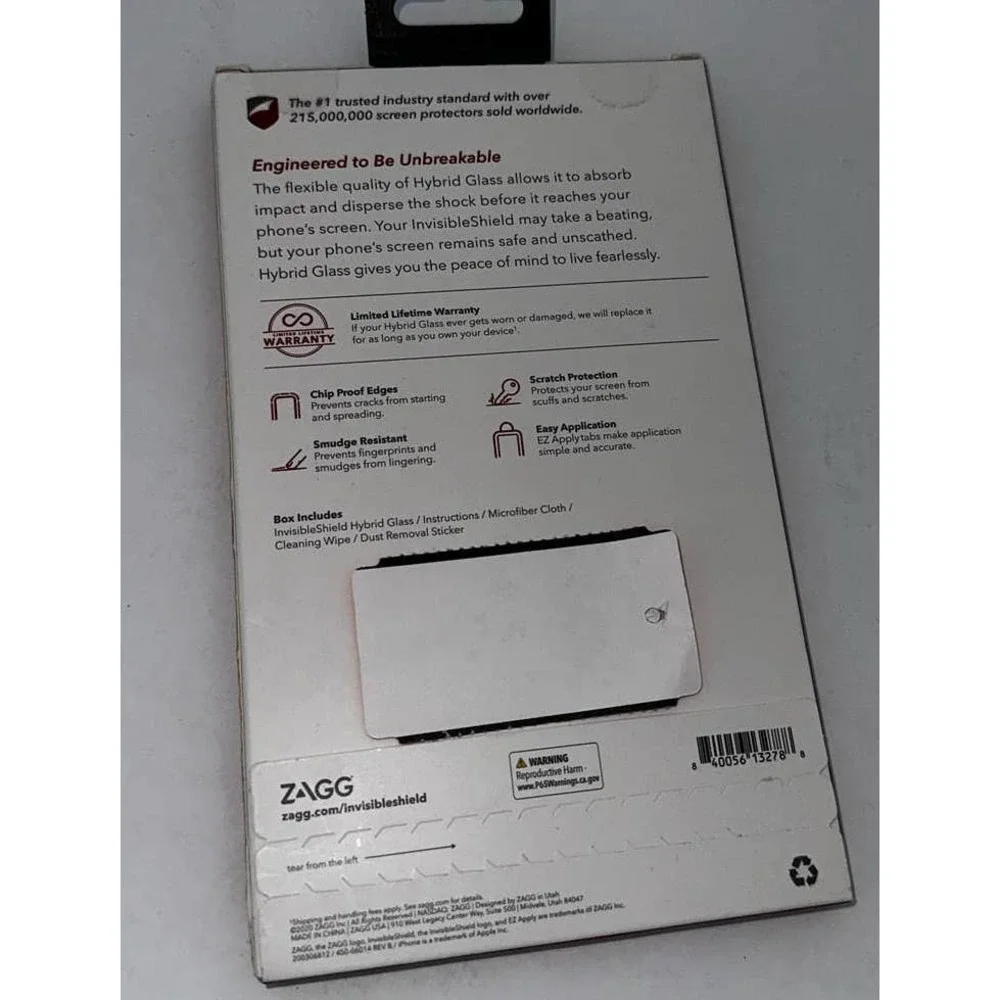 Zagg Invisible Shield Hybrid Glass screen protector iphone 12 ProMax‎ - Picture 2 of 2